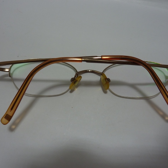 Liz Claiborne  MADE IN Italy L302 -135 GOLD  Half Rim Eyeglasses Frame main image 5